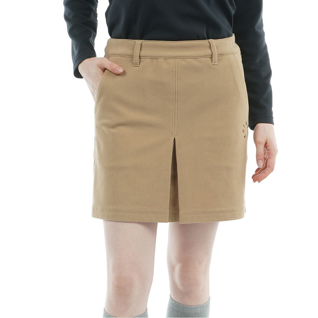 [アドミラル ゴルフ]レディース ハイテンション 裏起毛スカート　ベージュ