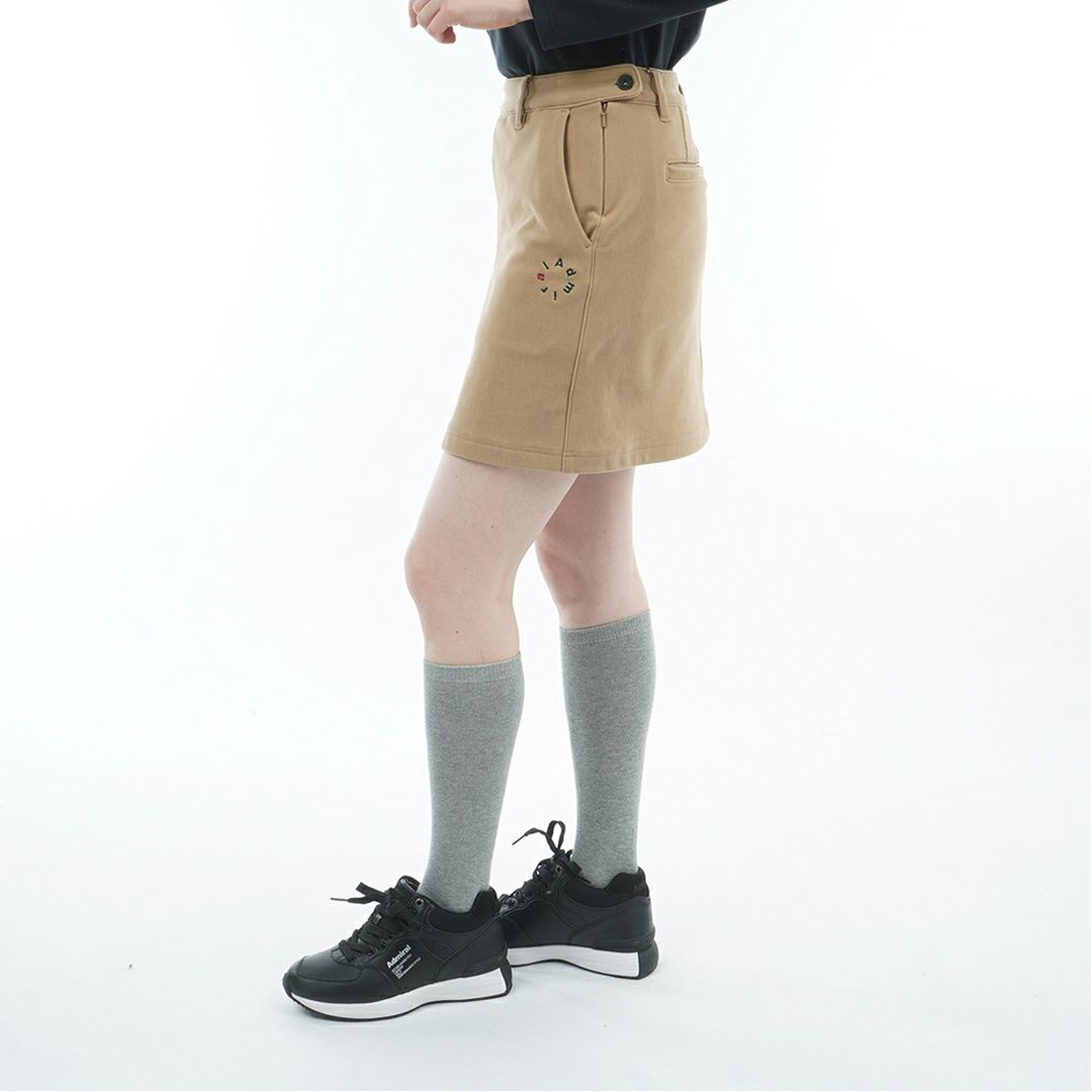 [アドミラル ゴルフ]レディース ハイテンション 裏起毛スカート　ベージュ