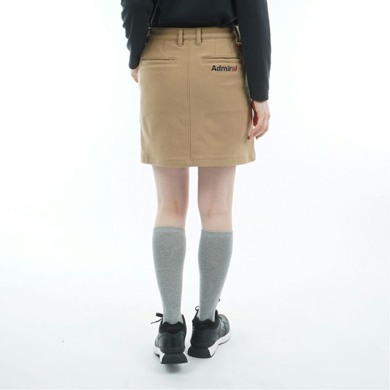 [アドミラル ゴルフ]レディース ハイテンション 裏起毛スカート　ベージュ