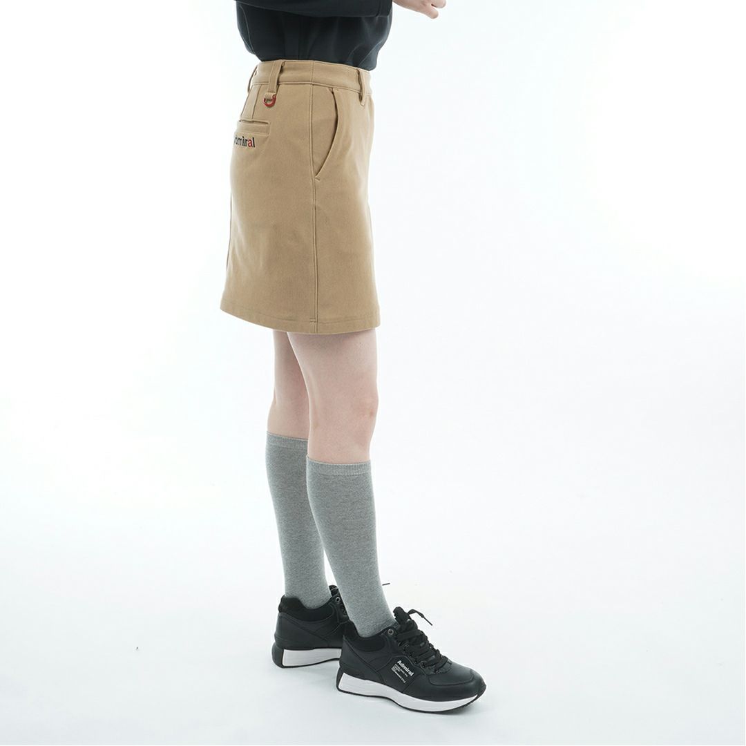 [アドミラル ゴルフ]レディース ハイテンション 裏起毛スカート　ベージュ