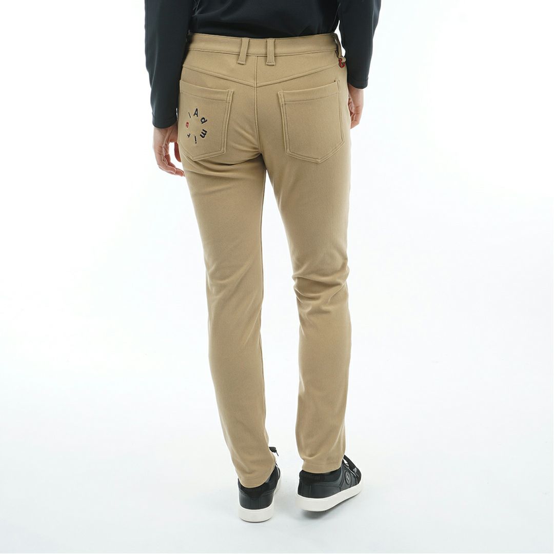 [アドミラル ゴルフ]レディース ハイテンション 裏起毛スリムパンツ　ベージュ