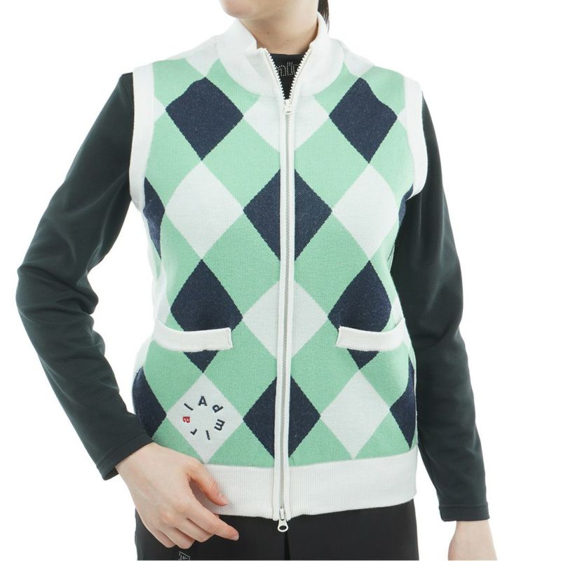 アドミラル ゴルフ Admiral GOLF レディース レディース アーガイル バックボアジップベスト ADLA576 詳細7