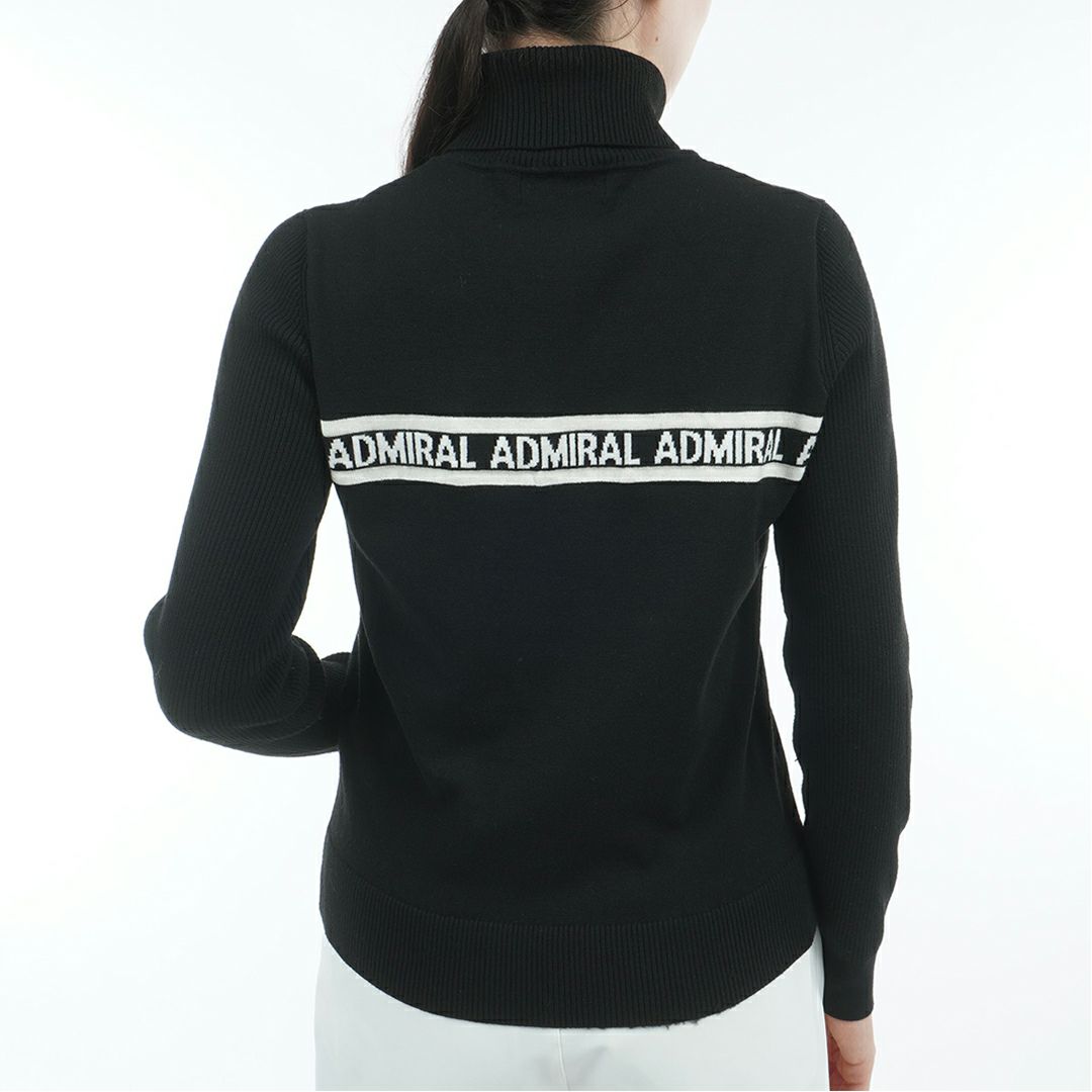 [アドミラル ゴルフ]レディース ホカタッチ タートルネックセーター　ブラック
