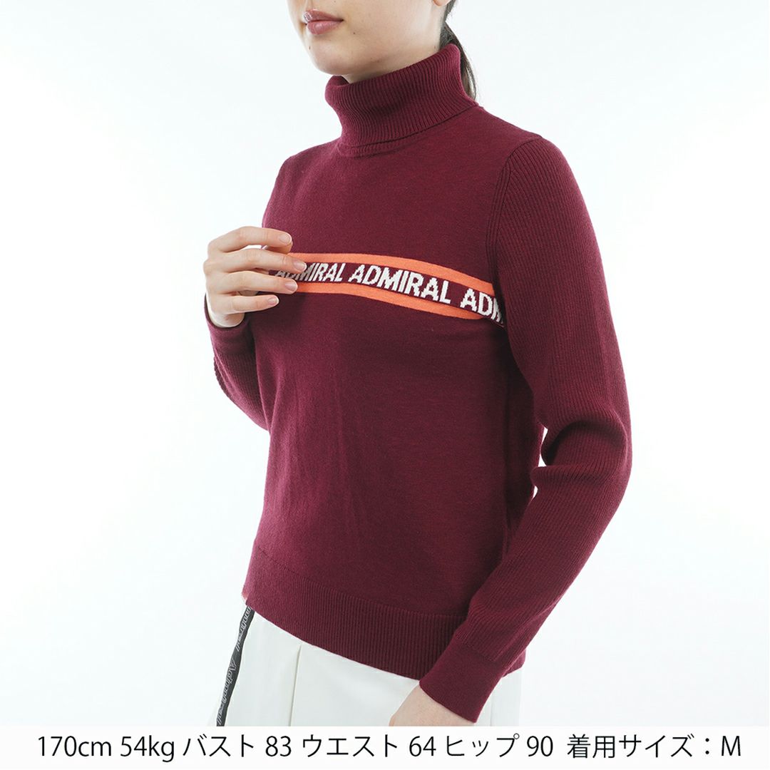 アドミラル ゴルフ Admiral GOLF レディース レディース ホカタッチ タートルネックセーター ADLA577 詳細10