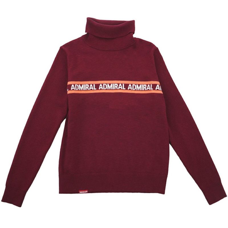 [アドミラル ゴルフ]レディース ホカタッチ タートルネックセーター　ボルドー