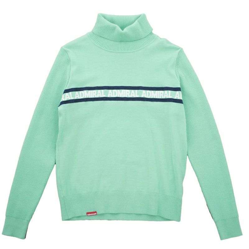[アドミラル ゴルフ]レディース ホカタッチ タートルネックセーター　ミントグリーン