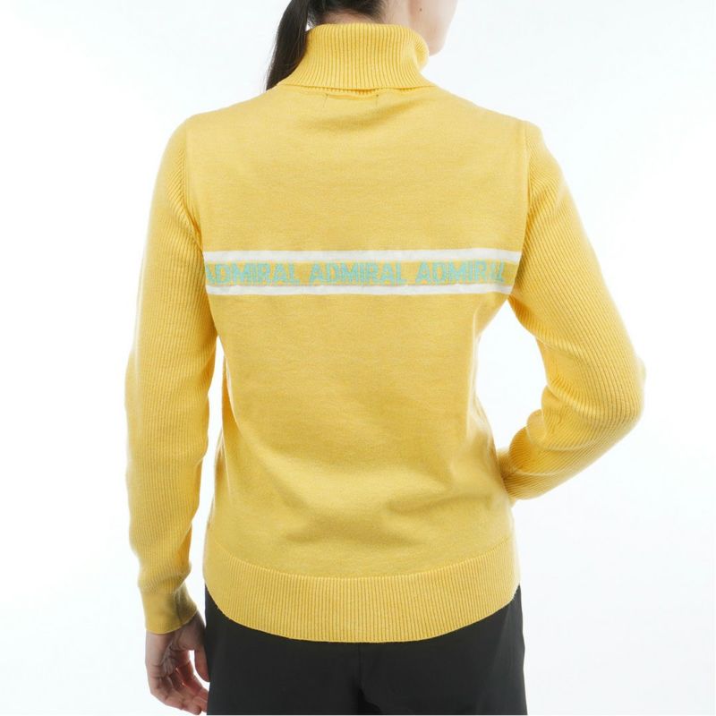 [アドミラル ゴルフ]レディース ホカタッチ タートルネックセーター　イエロー