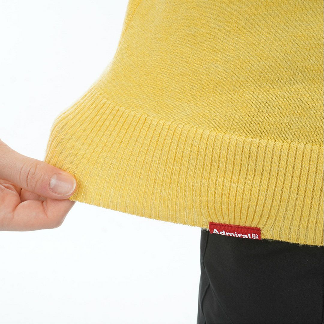 [アドミラル ゴルフ]レディース ホカタッチ タートルネックセーター　イエロー