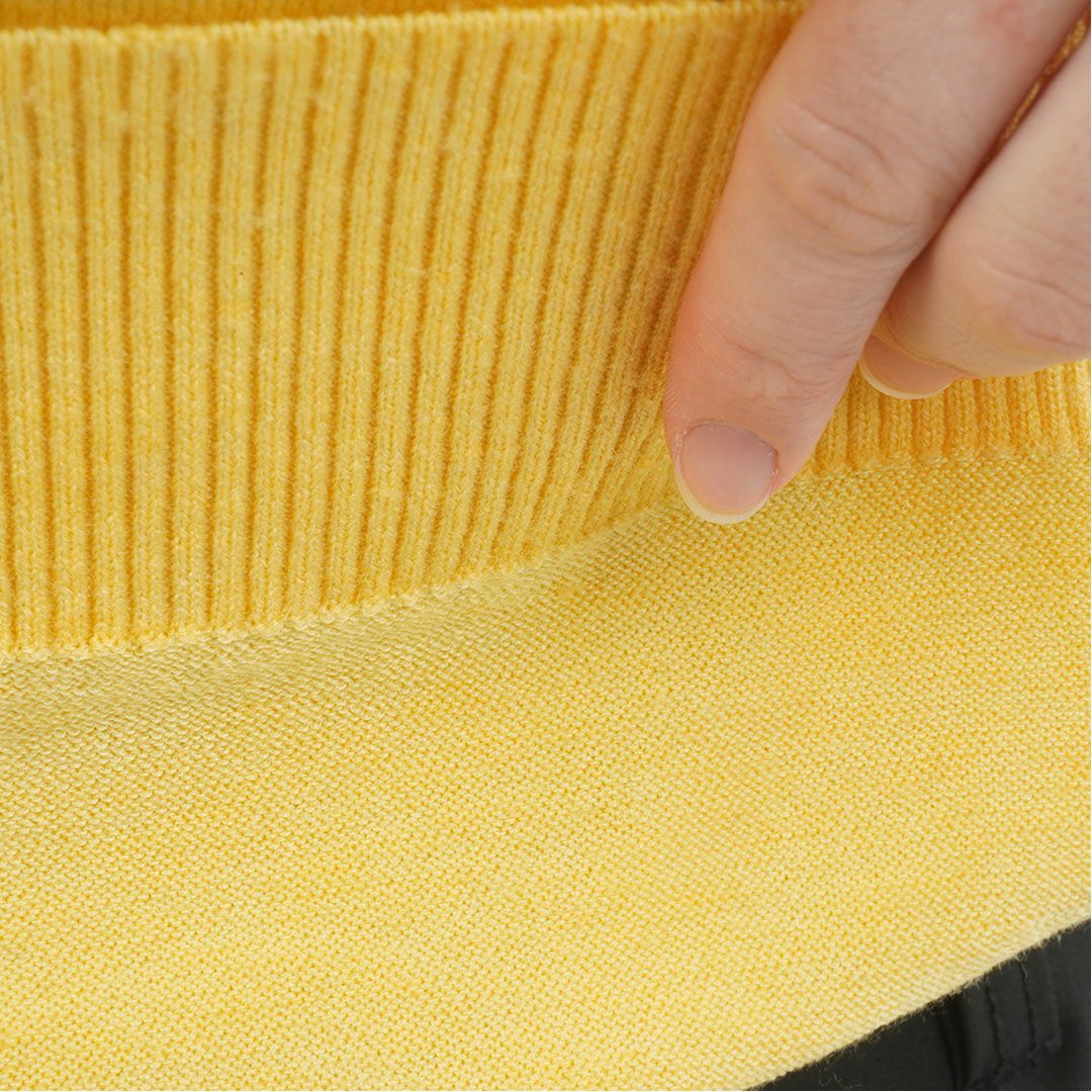 [アドミラル ゴルフ]レディース ホカタッチ タートルネックセーター　イエロー