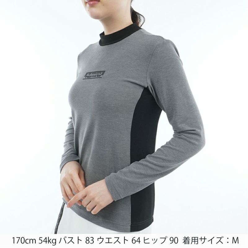 アドミラル ゴルフ Admiral GOLF レディース レディース スエード起毛 モックネックシャツ ADLA578 詳細8