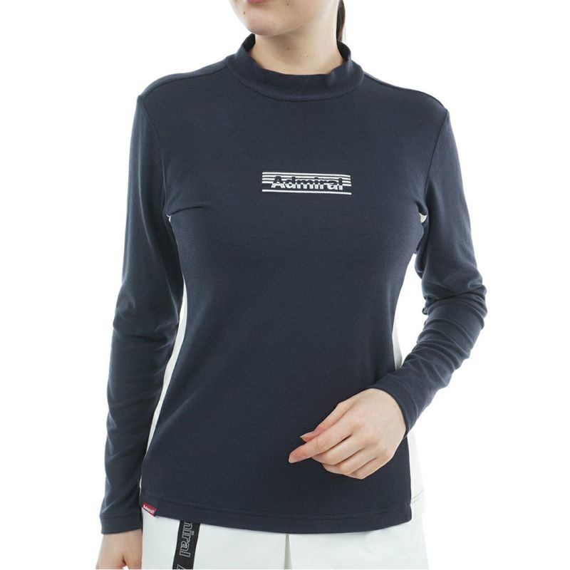アドミラル ゴルフ Admiral GOLF レディース レディース スエード起毛 モックネックシャツ ADLA578 詳細16