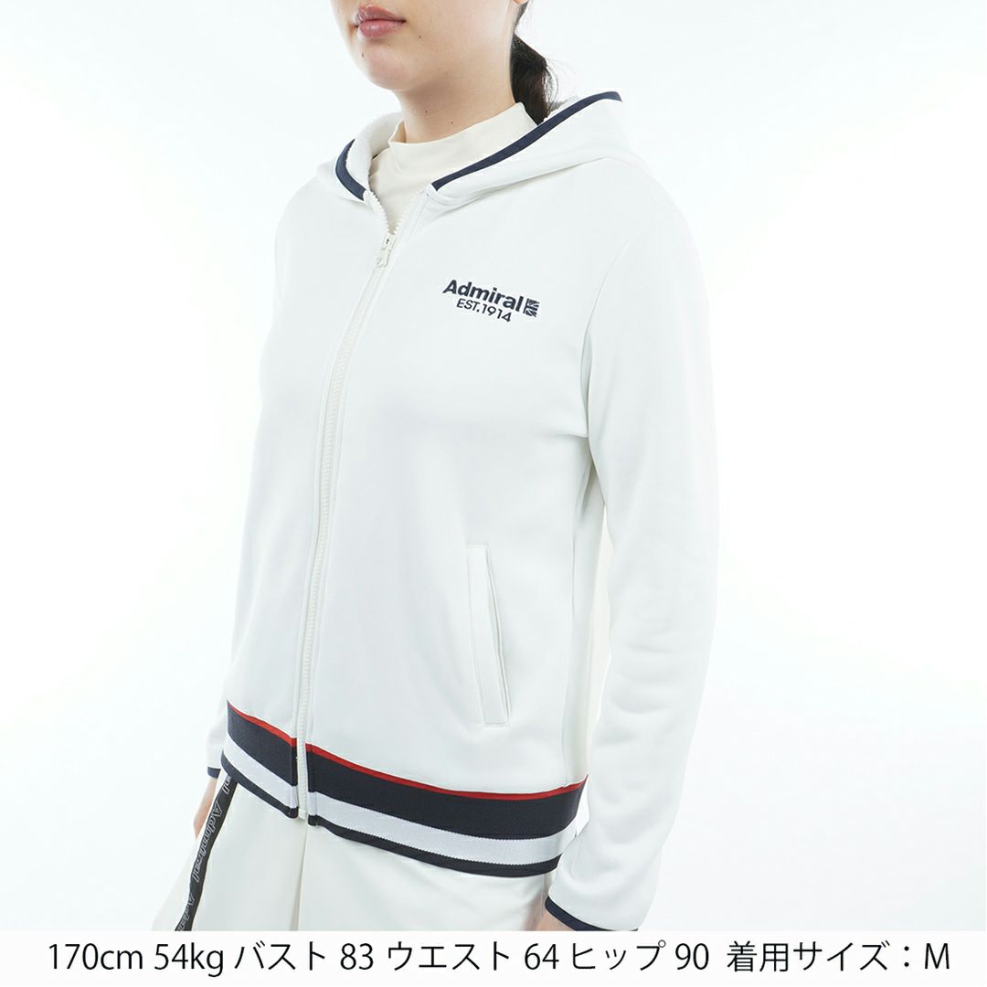 アドミラル ゴルフ Admiral GOLF レディース レディース カルイシ 軽量ジップフーディーパーカ ADLA579 詳細2