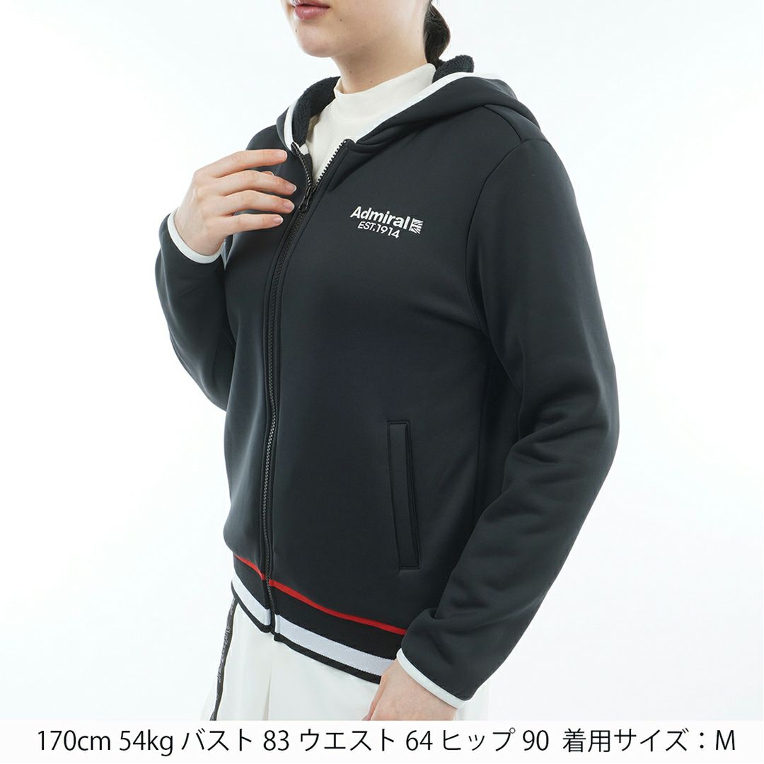 アドミラル ゴルフ Admiral GOLF レディース レディース カルイシ 軽量ジップフーディーパーカ ADLA579 詳細5