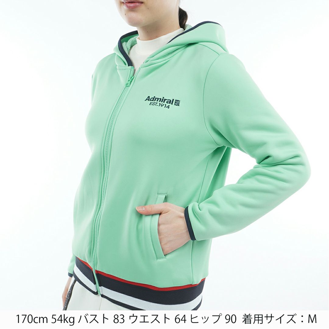 アドミラル ゴルフ Admiral GOLF レディース レディース カルイシ 軽量ジップフーディーパーカ ADLA579 詳細11