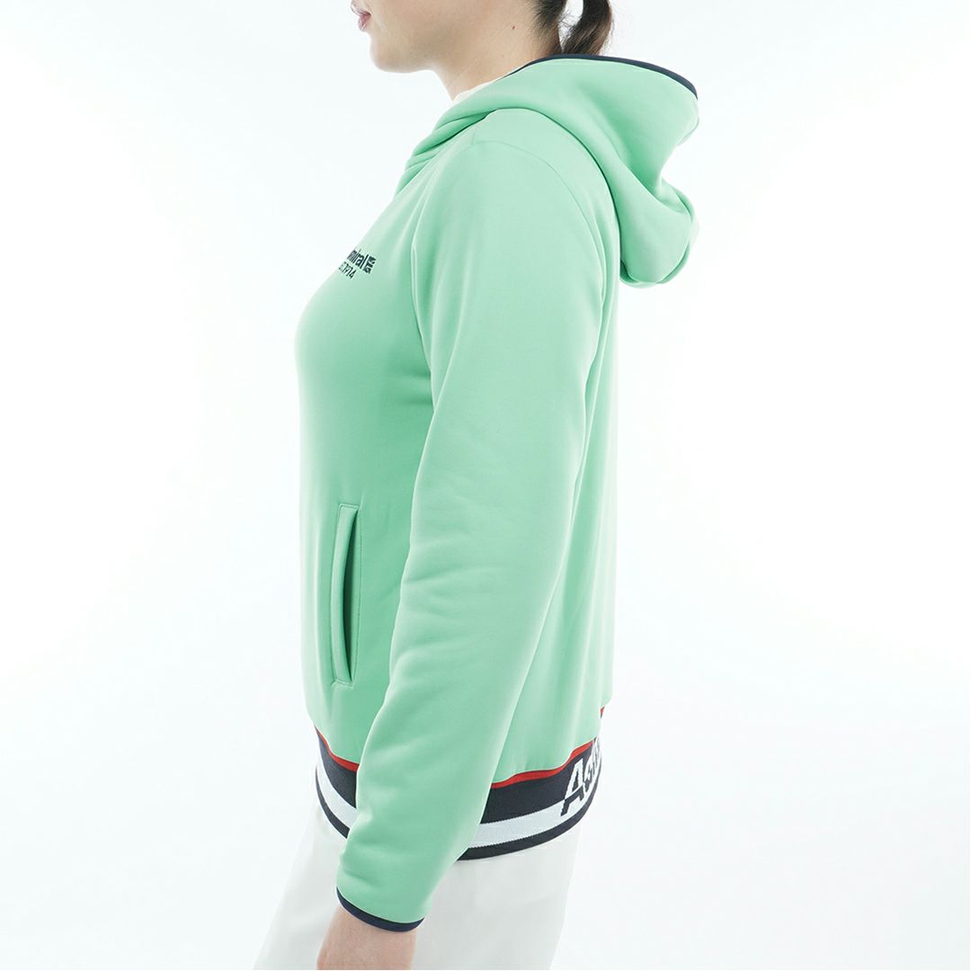 [アドミラル ゴルフ]レディース カルイシ 軽量ジップフーディーパーカ　ミントグリーン