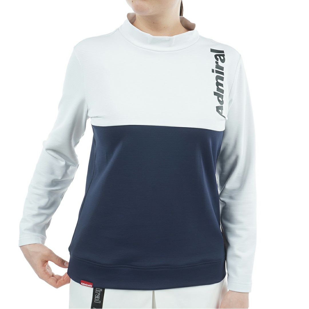 アドミラル ゴルフ Admiral GOLF レディース レディース 速ポカ 切替モックネックプルオーバー ADLA580 詳細1