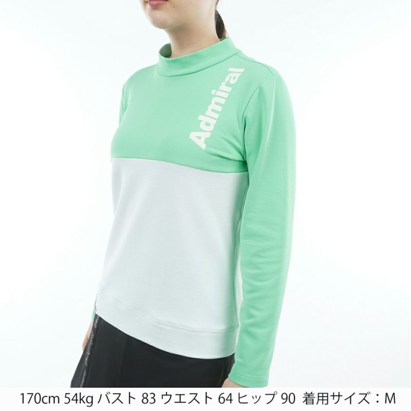 アドミラル ゴルフ Admiral GOLF レディース レディース 速ポカ 切替モックネックプルオーバー ADLA580 詳細11