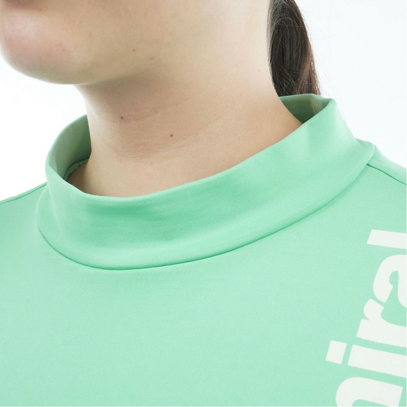 [アドミラル ゴルフ]レディース 速ポカ 切替モックネックプルオーバー　ミントグリーン