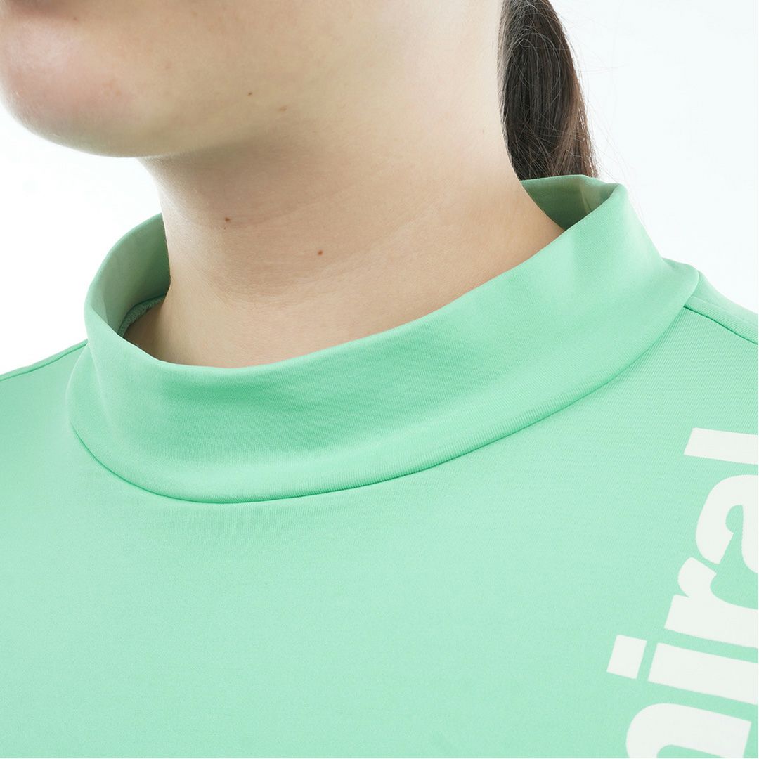 [アドミラル ゴルフ]レディース 速ポカ 切替モックネックプルオーバー　ミントグリーン