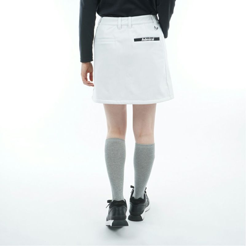 [アドミラル ゴルフ]レディース 防風フリース ボンディングスカート　ホワイト
