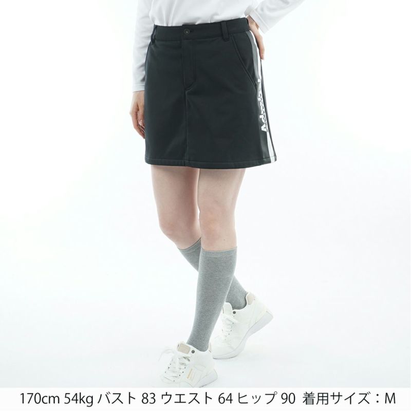 [アドミラル ゴルフ]レディース 防風フリース ボンディングスカート　ブラック