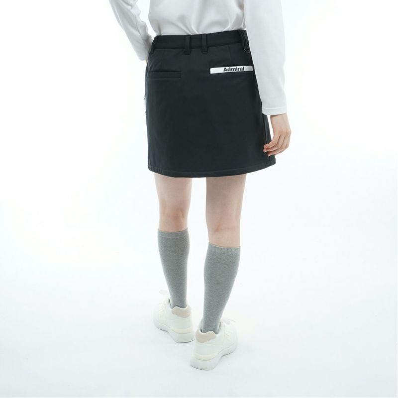 [アドミラル ゴルフ]レディース 防風フリース ボンディングスカート　ブラック