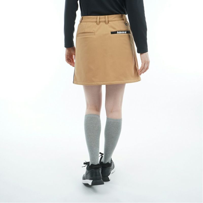 [アドミラル ゴルフ]レディース 防風フリース ボンディングスカート　ベージュ