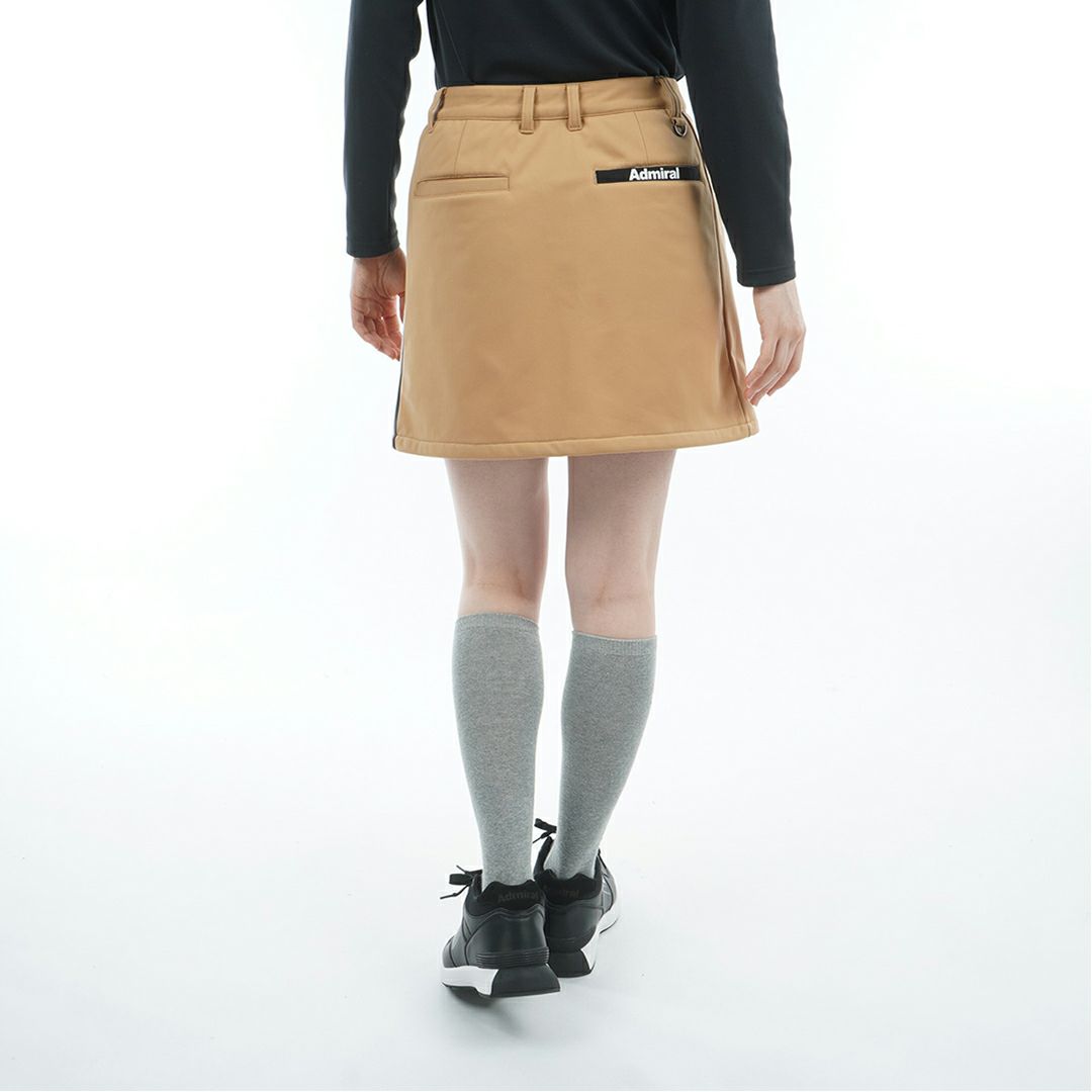 [アドミラル ゴルフ]レディース 防風フリース ボンディングスカート　ベージュ