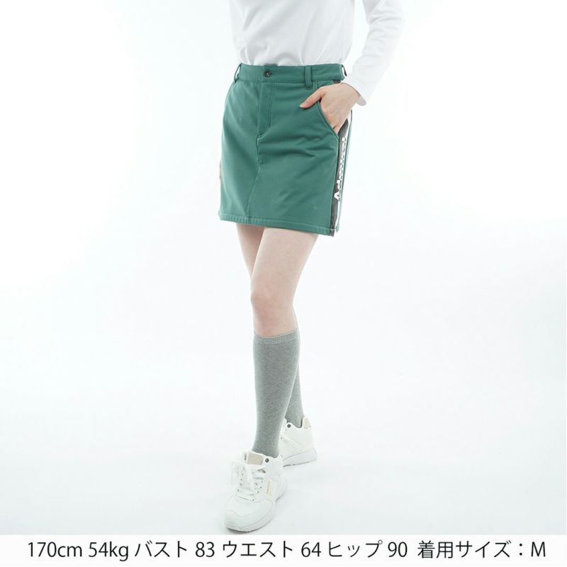 [アドミラル ゴルフ]レディース 防風フリース ボンディングスカート　ダークグリーン