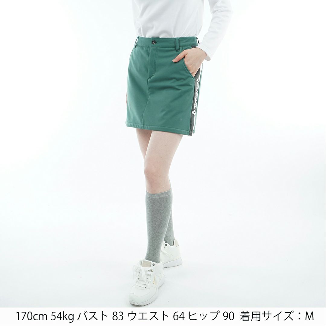 [アドミラル ゴルフ]レディース 防風フリース ボンディングスカート　ダークグリーン