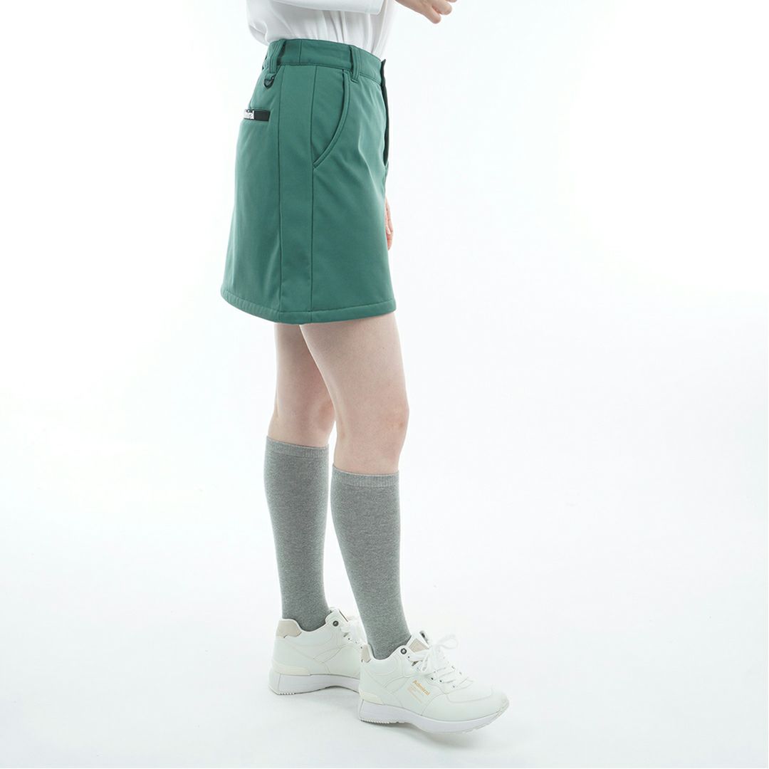 [アドミラル ゴルフ]レディース 防風フリース ボンディングスカート　ダークグリーン