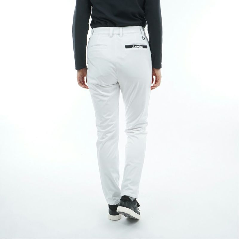 [アドミラル ゴルフ]レディース 防風フリース ボンディングロングパンツ　ホワイト