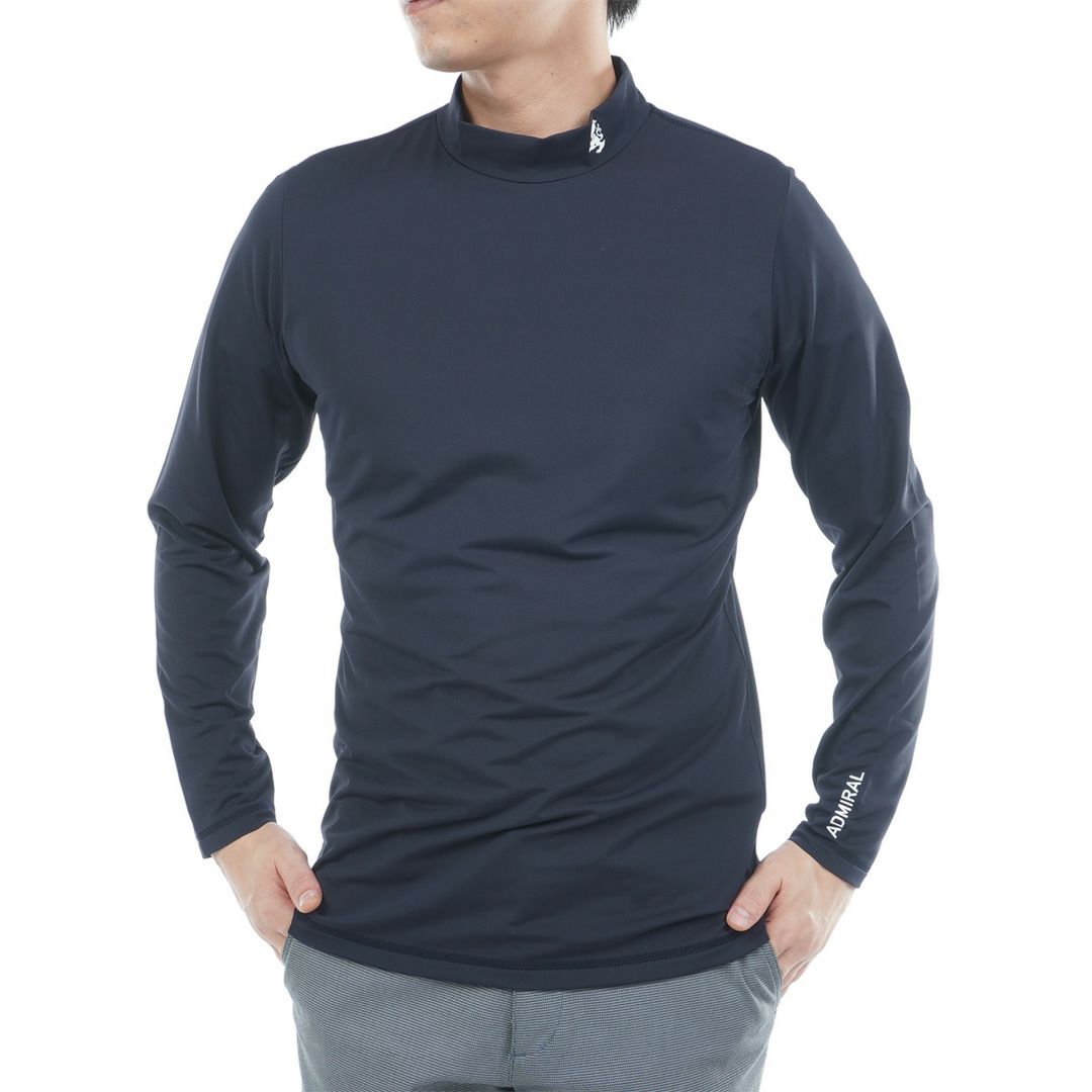 AdmiralGOLF メンズ UVカットモックネックインナー ネイビー