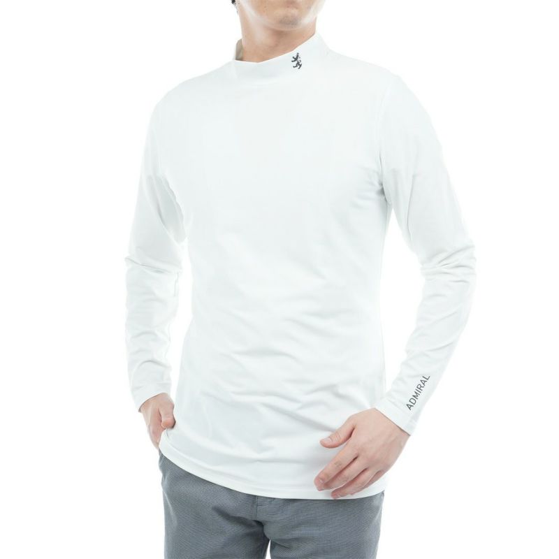 AdmiralGOLF メンズ UVカットモックネックインナー ホワイト