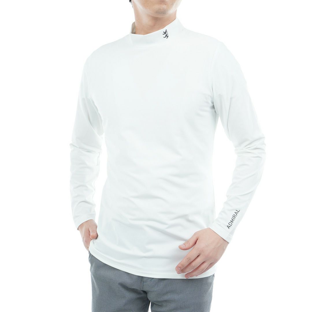 AdmiralGOLF メンズ UVカットモックネックインナー ホワイト