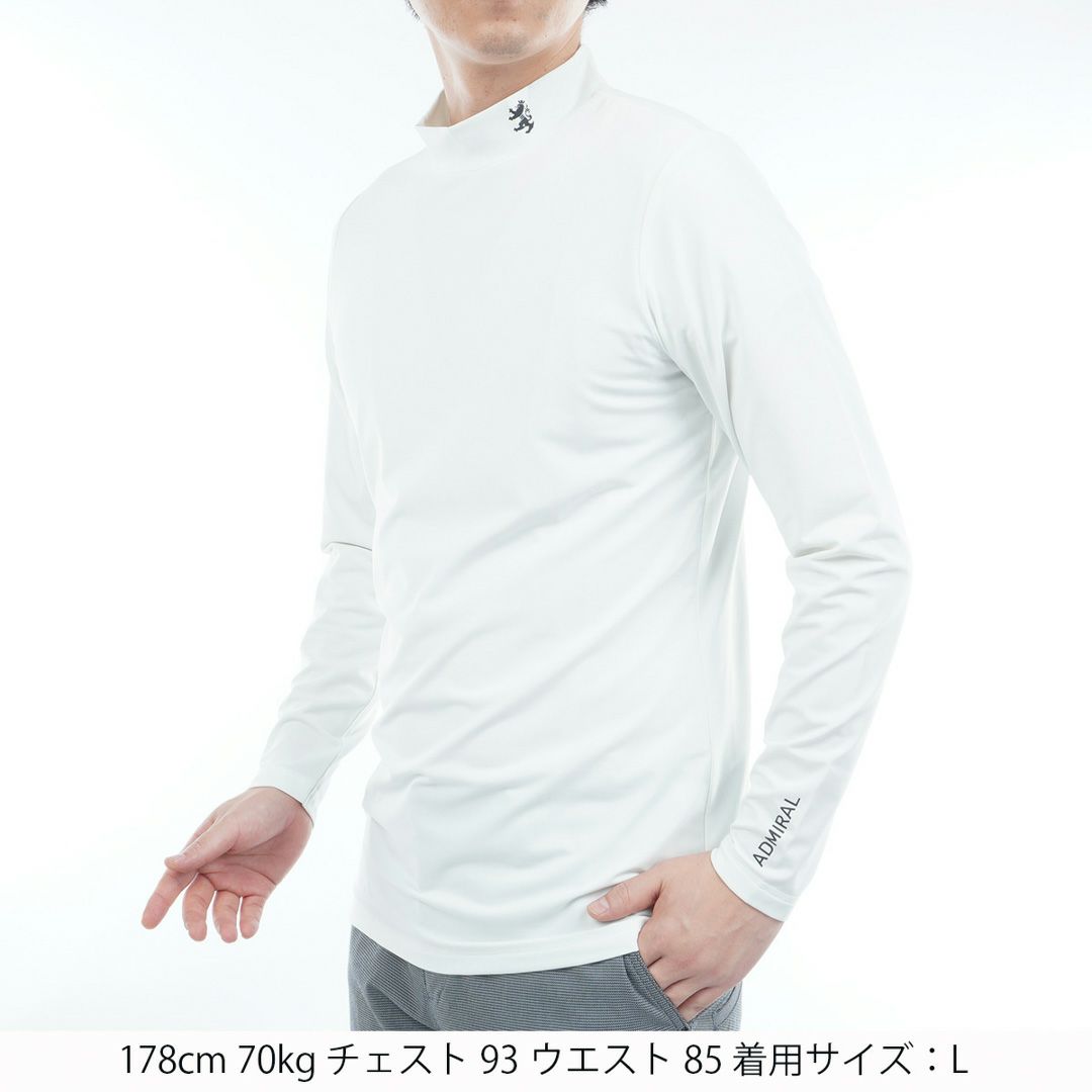 アドミラル ゴルフ Admiral GOLF メンズ メンズ 美ハダッチ　モックネックインナー ADMA543 詳細3