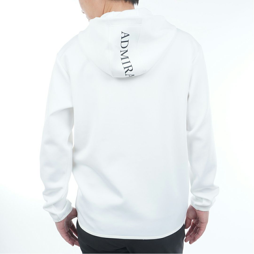  [アドミラル ゴルフ]メンズ ダンボールフーディー　ホワイト