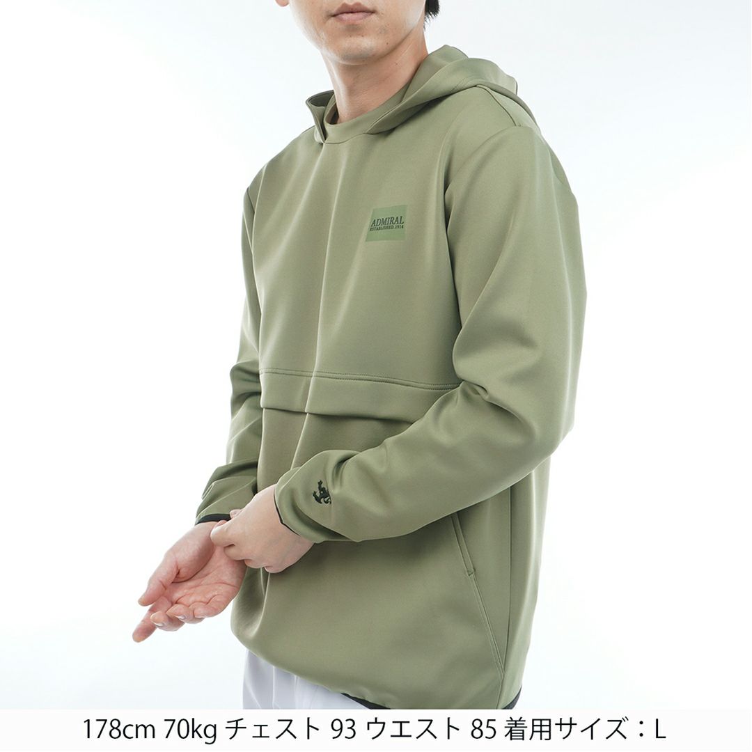  [アドミラル ゴルフ]メンズ ダンボールフーディー　カーキ