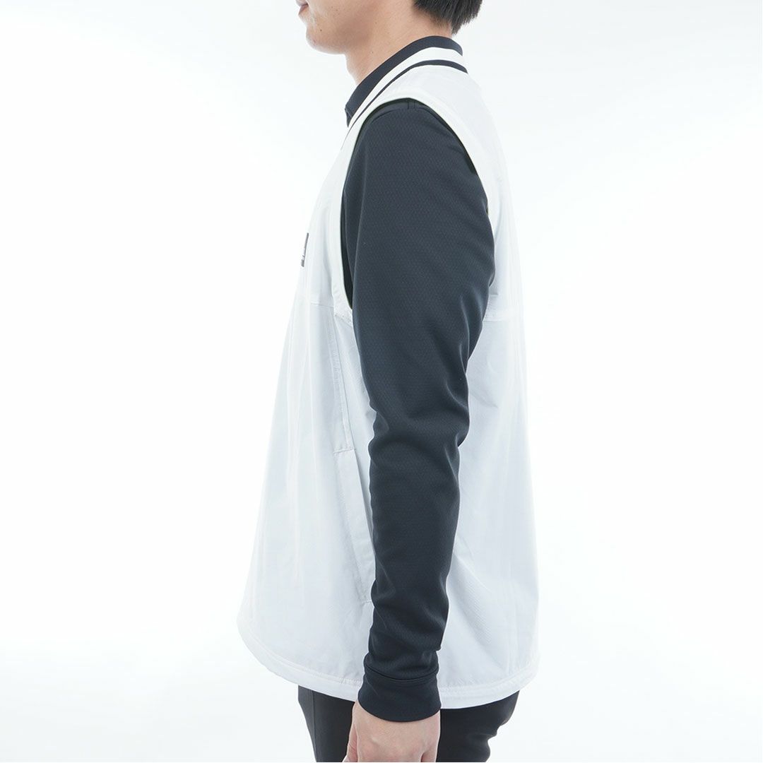 [アドミラル ゴルフ]メンズ Vネック ウィンドベスト　ホワイト