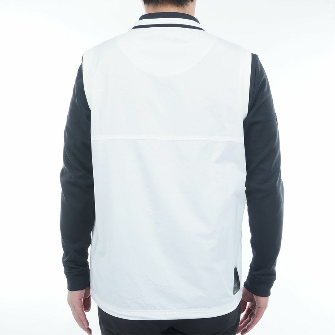 [アドミラル ゴルフ]メンズ Vネック ウィンドベスト　ホワイト