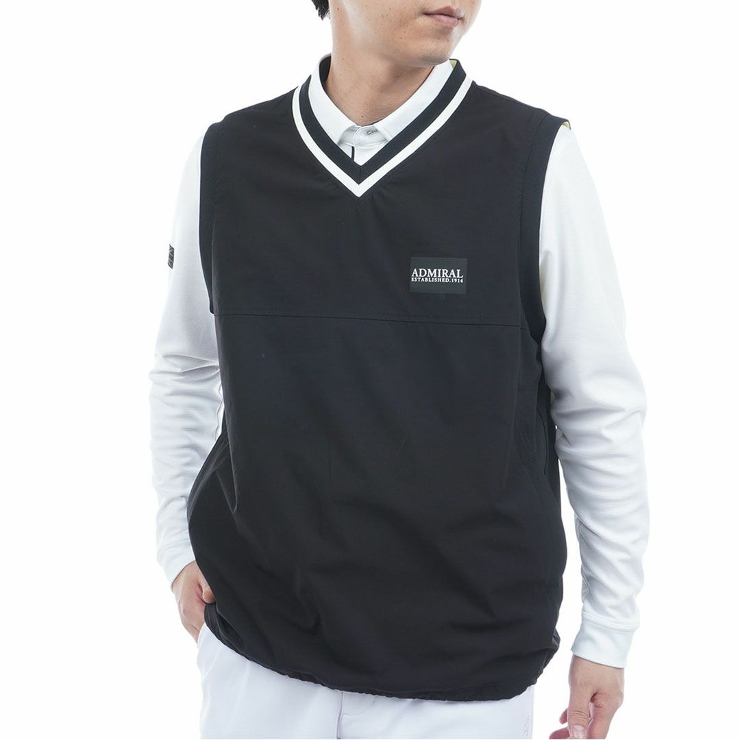 アドミラル ゴルフ Admiral GOLF メンズ メンズ Vネック ウィンドベスト ADMA551 詳細8
