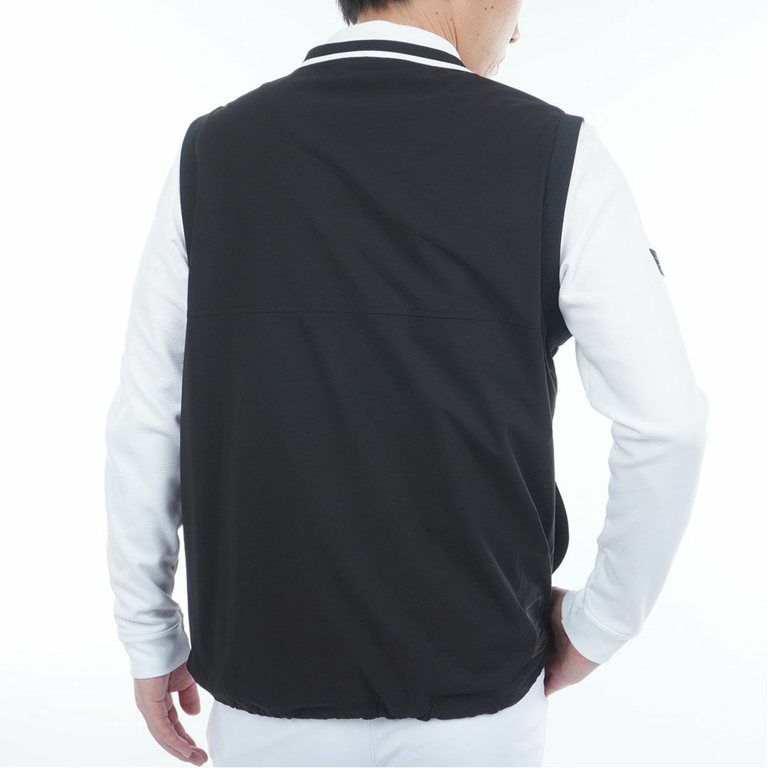 [アドミラル ゴルフ]メンズ Vネック ウィンドベスト　ブラック