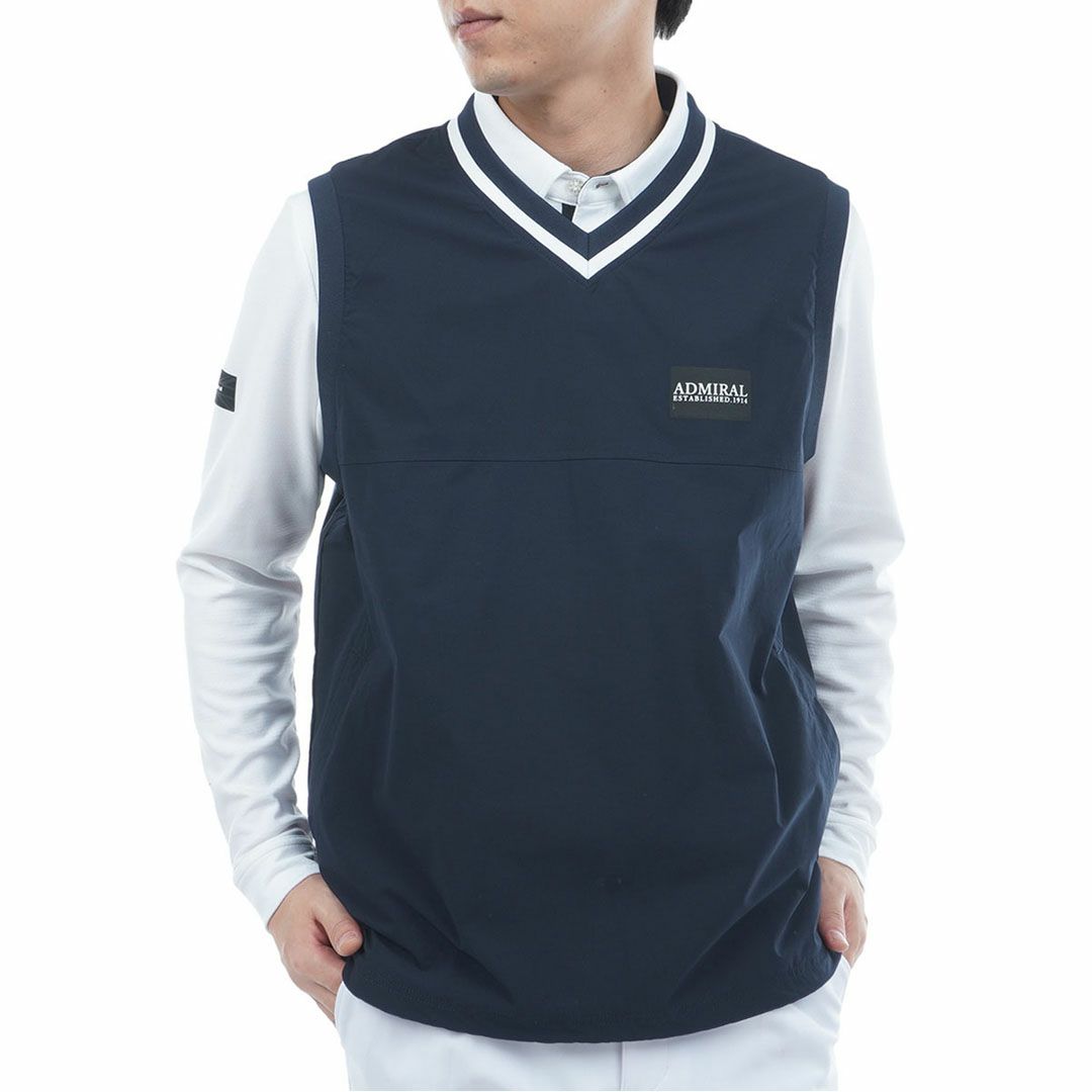 アドミラル ゴルフ Admiral GOLF メンズ メンズ Vネック ウィンドベスト ADMA551 詳細11