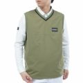 [アドミラル ゴルフ]メンズ Vネック ウィンドベスト　カーキ