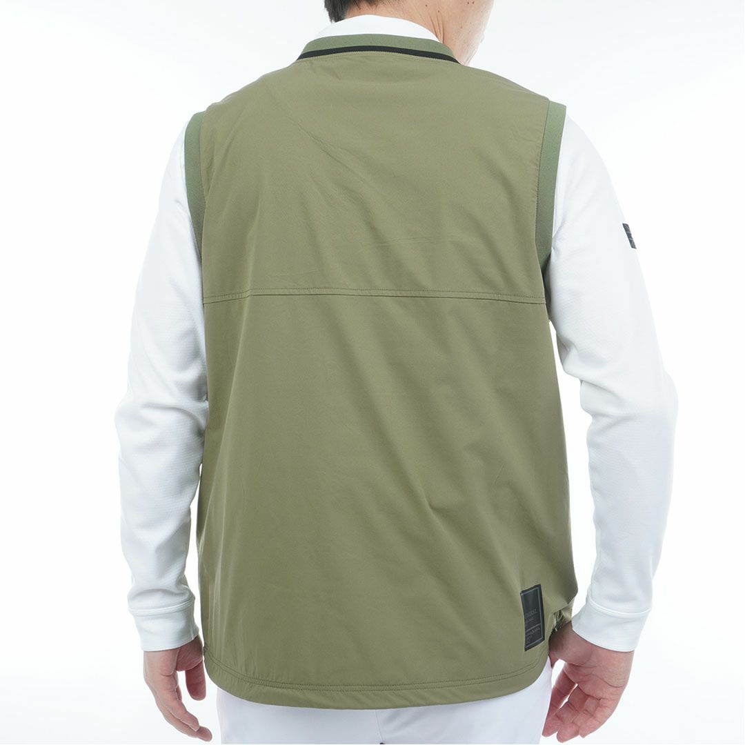 [アドミラル ゴルフ]メンズ Vネック ウィンドベスト　カーキ