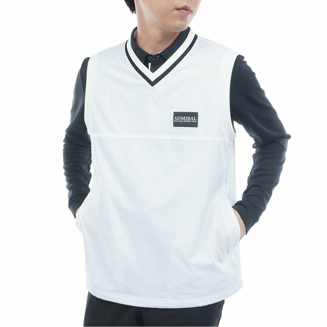 アドミラル ゴルフ Admiral GOLF メンズ メンズ Vネック ウィンドベスト ADMA551 詳細1