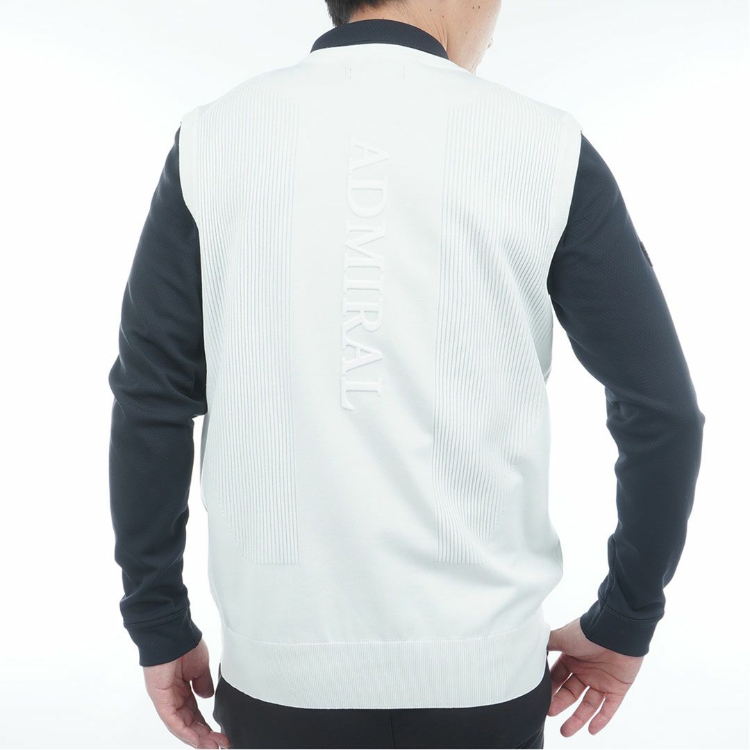 アドミラル ゴルフ Admiral GOLF メンズ メンズ パフォーマンス 浅Vニットベスト ADMA552 詳細3