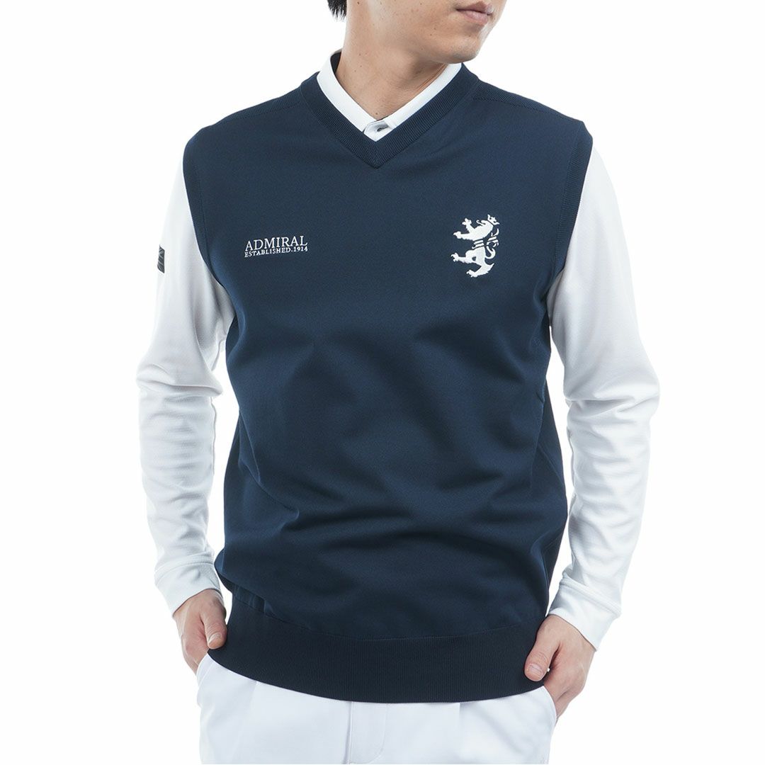 アドミラル ゴルフ Admiral GOLF メンズ メンズ パフォーマンス 浅Vニットベスト ADMA552 詳細10