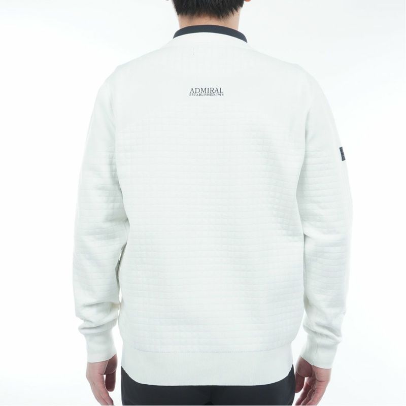 アドミラル ゴルフ Admiral GOLF メンズ メンズ リップジャガード クルーネックセーター ADMA553 詳細4