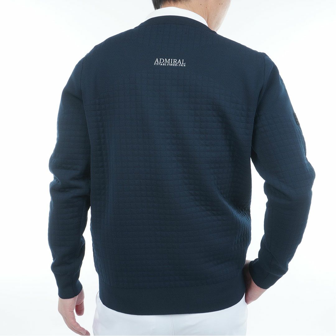アドミラル ゴルフ Admiral GOLF メンズ メンズ リップジャガード クルーネックセーター ADMA553 詳細18